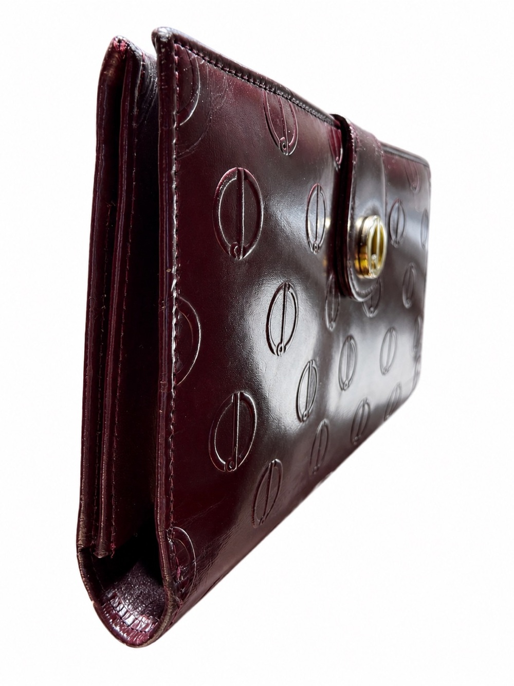 Vintage Rare Dunhill England West Germany Oxblood Leather Kiss-lock Wallet✨✨ - Picture 8 of 12